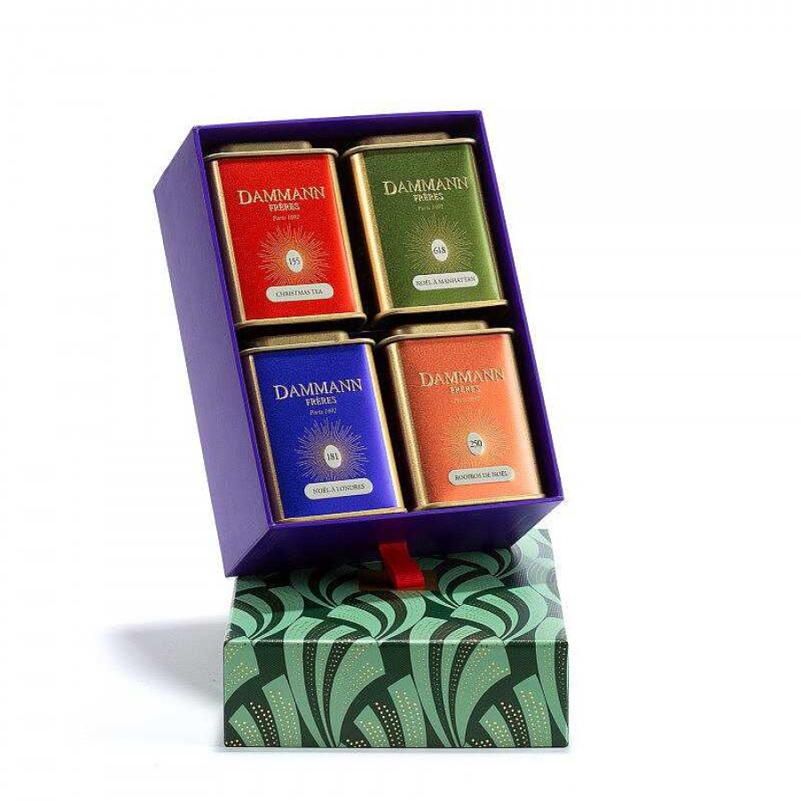 Gourmet illy | Coffret Wonderful Christmas Dammann - 3 Te Sfusi E 1 Tisana Roiboos (4X40G)