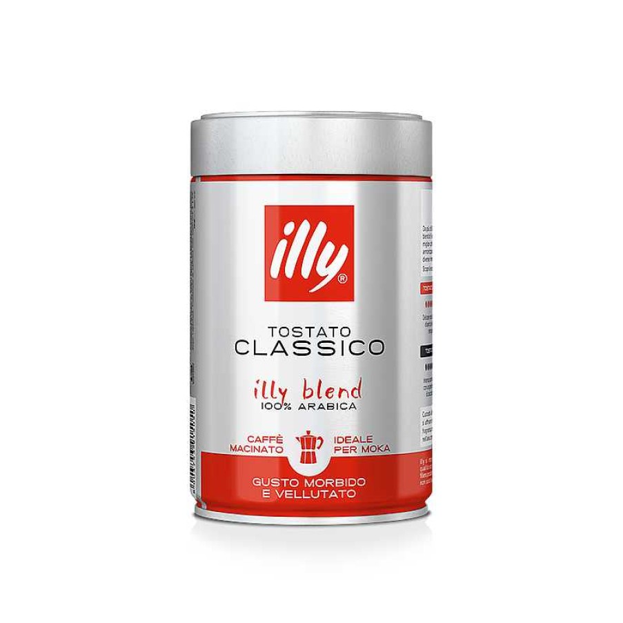 Caffè illy | Caffe Moka Macinato Tostato Classico - 250Gr