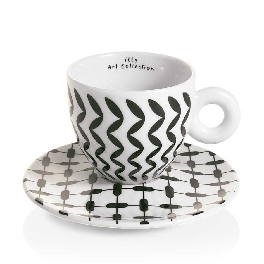 illy Art Collection illy | Set 2 Tazze Da Cappuccino - Illy Art Collection Mona Hatoum