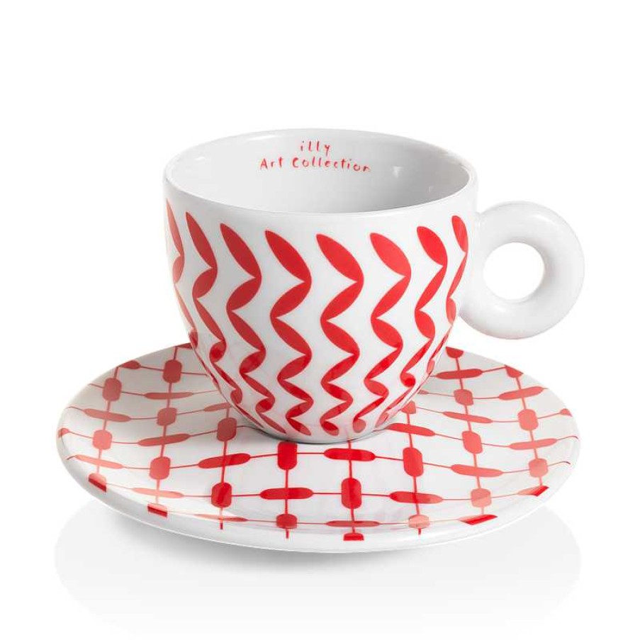 illy Art Collection illy | Set Da 6 Tazze Da Cappuccino - Illy Art Collection Mona Hatoum