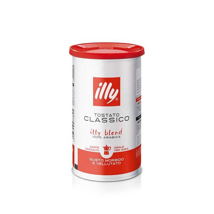 Caffè illy | Caffe Moka Macinato Tostato Classico - 185Gr