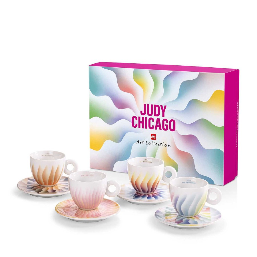 illy Art Collection illy | Set Da 4 Tazze Da Cappuccino - Illy Art Collection Judy Chicago