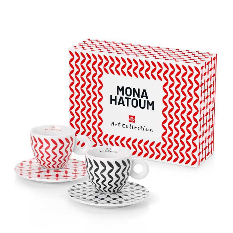 illy Art Collection illy | Set 2 Tazze Da Cappuccino - Illy Art Collection Mona Hatoum