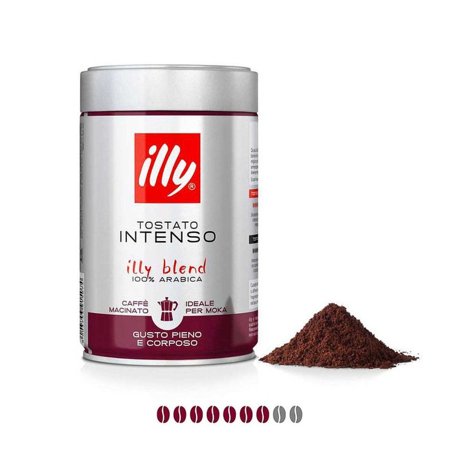 Caffè illy | Caffe Macinato Moka Tostato Intenso