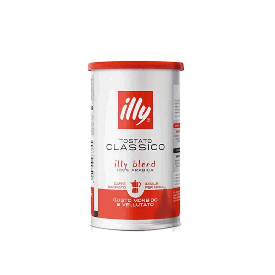 Caffè illy | Caffe Moka Macinato Tostato Classico - 185Gr